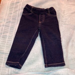 Navy blue denim stretchy jeans